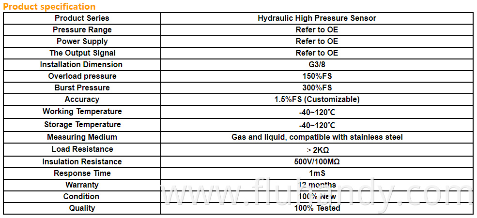HM5403 PT-W-82 Pressure Sensor